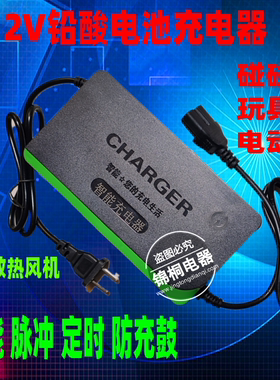 12V24V电瓶充电器12V20AH碰碰车玩具车咪咪车蓄电池智能通用方孔