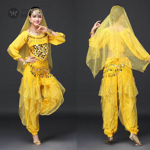 成人秋冬肚皮舞印度风演出服套装