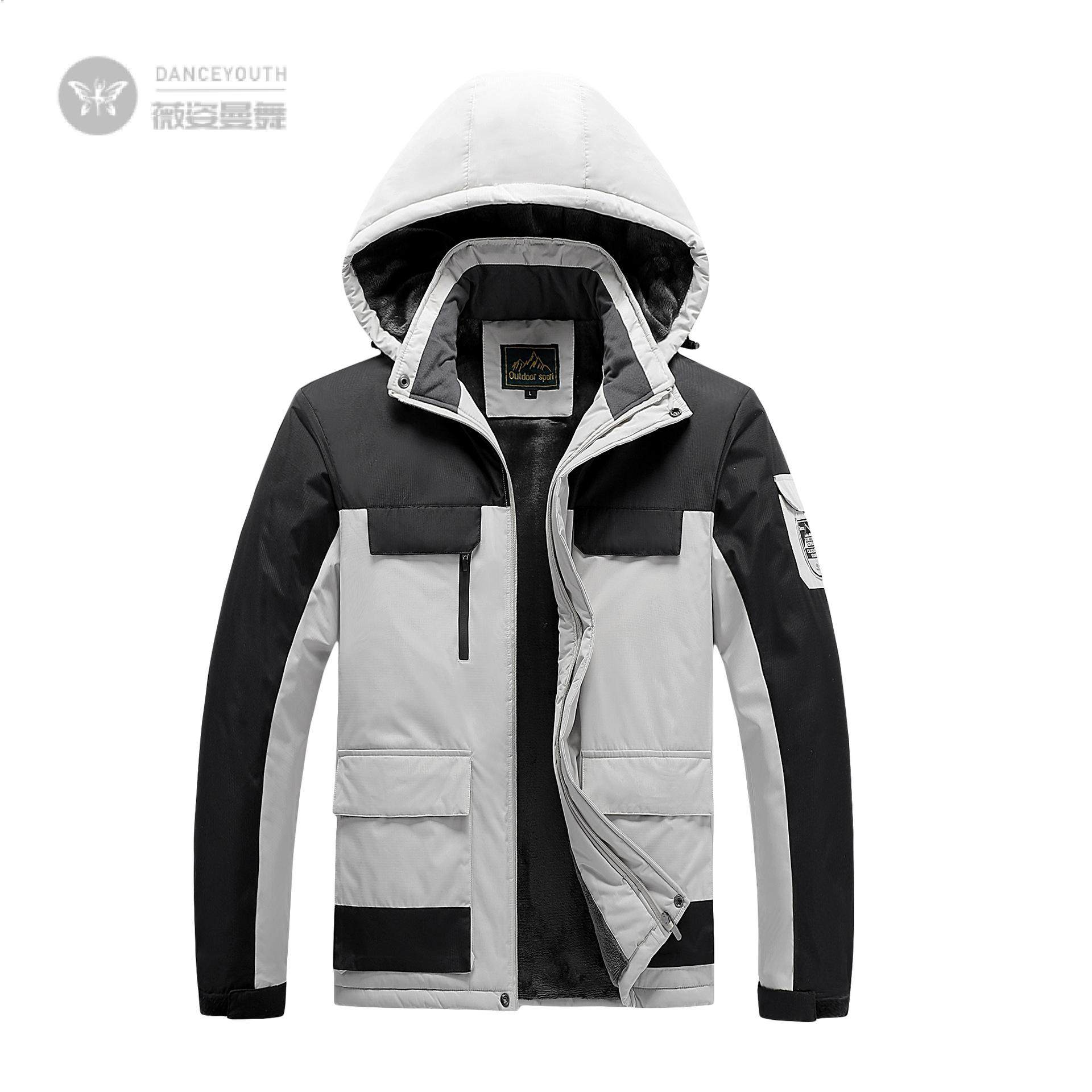 2025新款韩版男女户外冲锋衣情侣户外棉衣防风防水保暖登山服