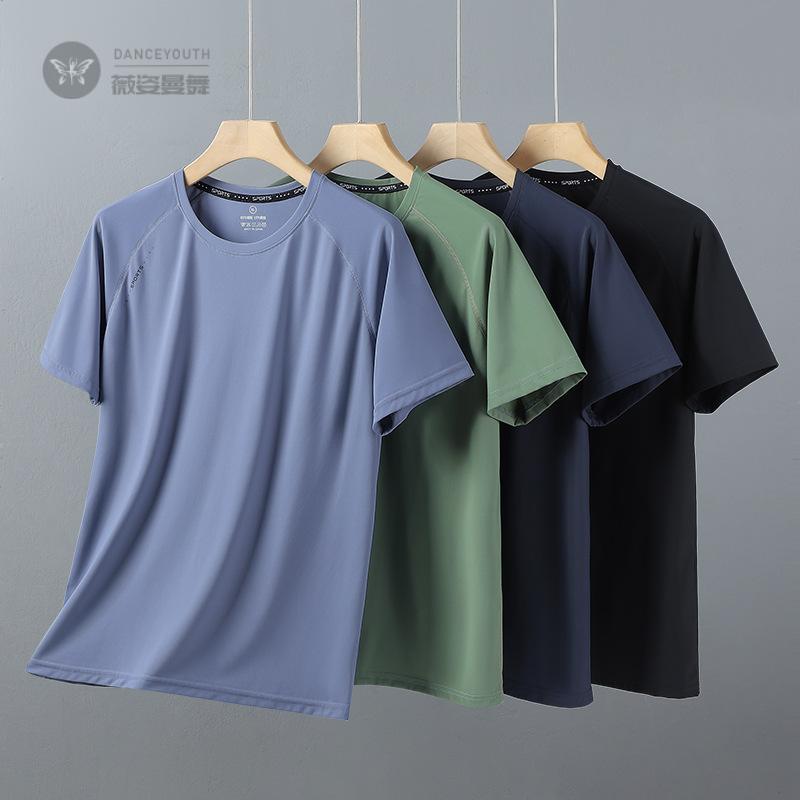 新款短袖恤男士夏季薄款跑步运动