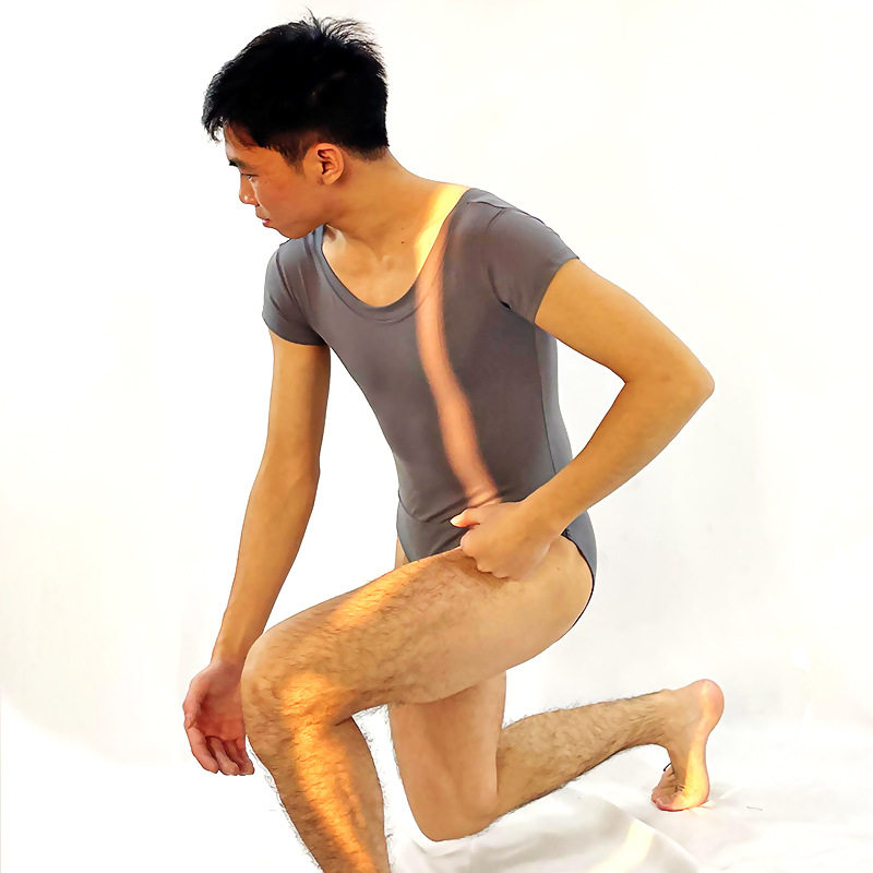 基础款男士紧身连体练功服|艺校