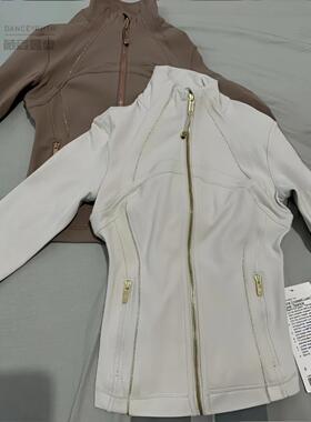 2024年新款网布Defin金拉链瑜伽服女户外运动立领磨毛夹克外套