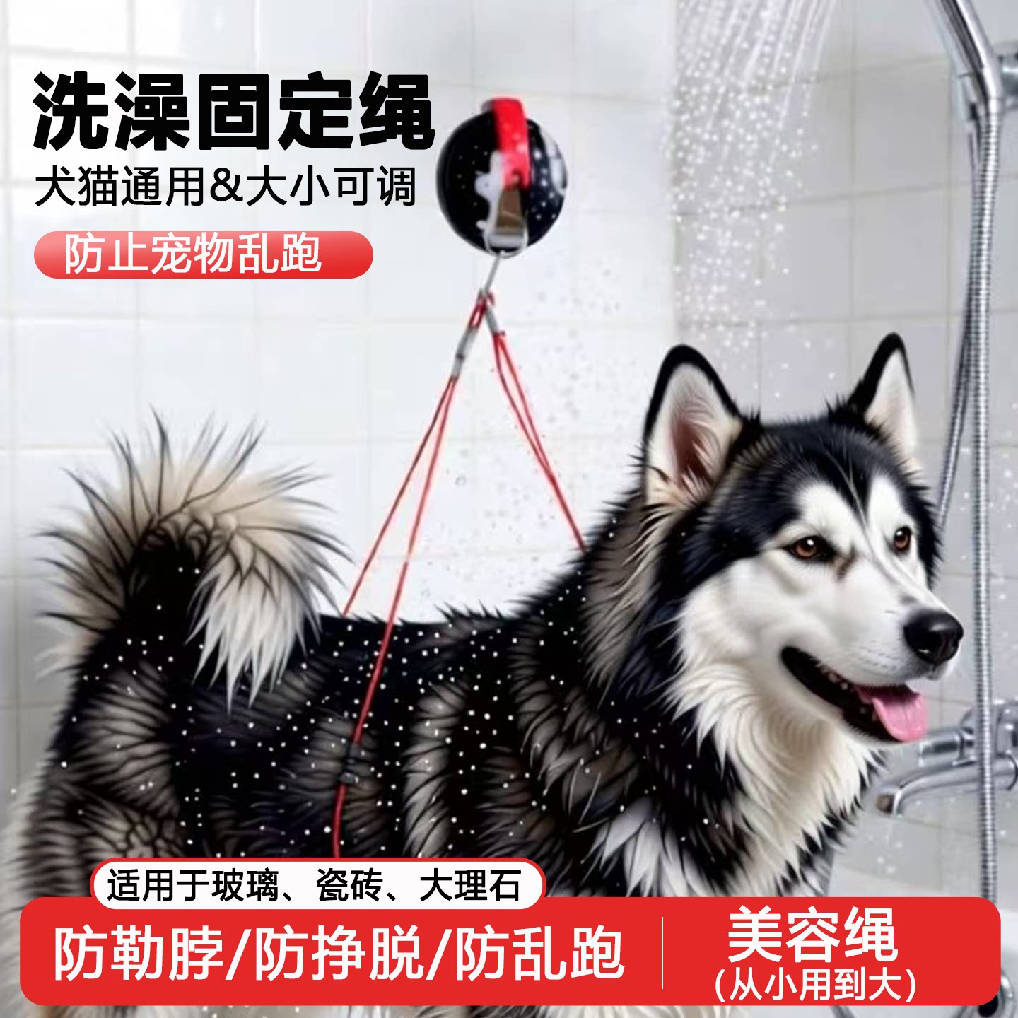 狗狗洗澡固定绳美容台吊绳