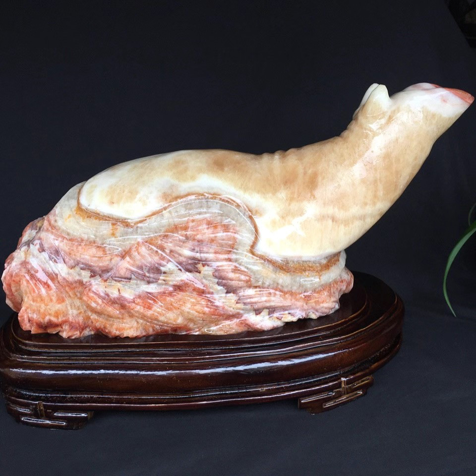 天然猪肉石猪蹄大发横财金榜题名家居办公室招财进宝雕件纯天然