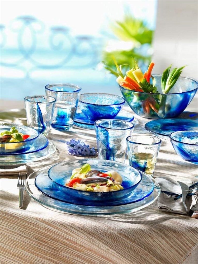 波米欧利玻璃多用甜品盘色拉碗