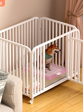 狗笼子中型小型犬室内带厕所宠物围栏栅栏护栏柯基泰迪专用狗窝