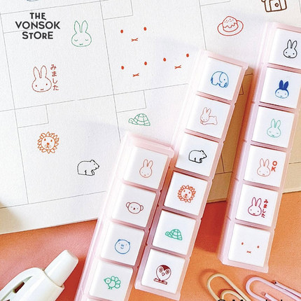 可爱手帐好物 KODOMO NO KAO六联/三联& KUTSUWA滑动式浸透印章