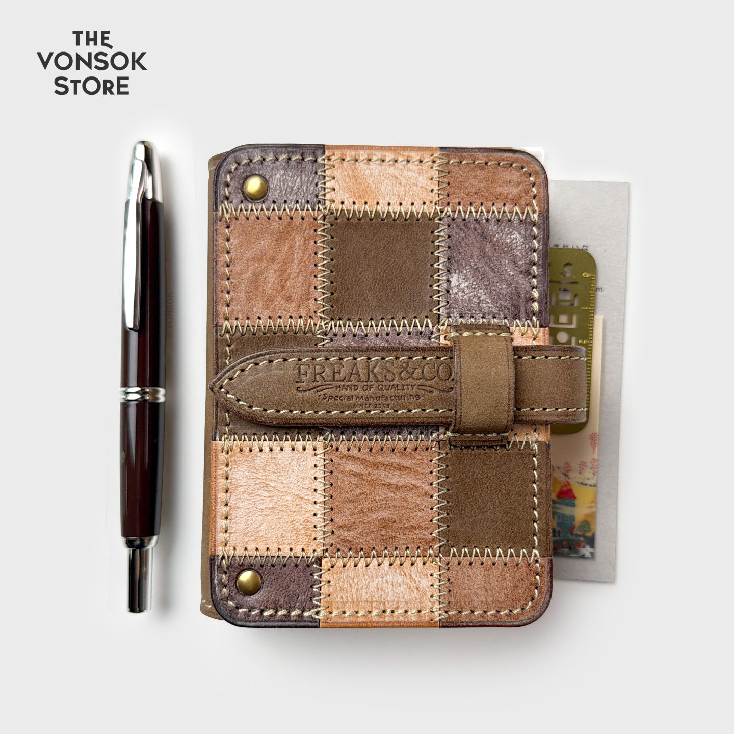 纵向书写 TVS¨  日本Freaks&co 鸡尾酒系列拼布款大师手作手账本,文具电教/文化用品/商务用品,手帐/日程本/计划本,淘宝优惠券,粉丝福利购,淘宝优惠卷