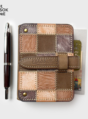 纵向书写 TVS¨  日本Freaks&co 鸡尾酒系列拼布款大师手作手账本