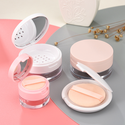 散粉盒空盒散粉蜜粉痱子粉网格带