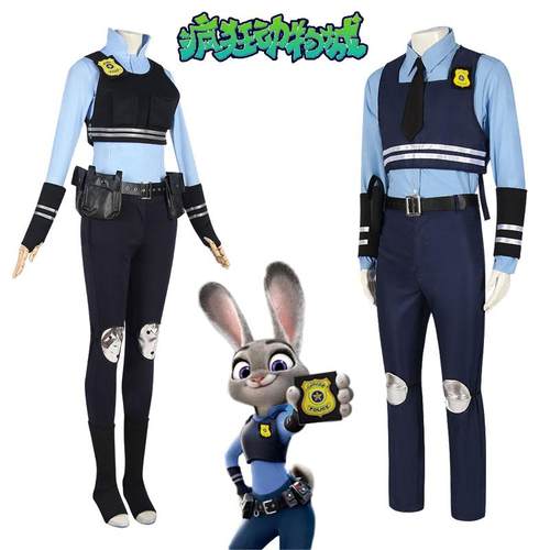 男女款套装情侣兔子警官cos服饰