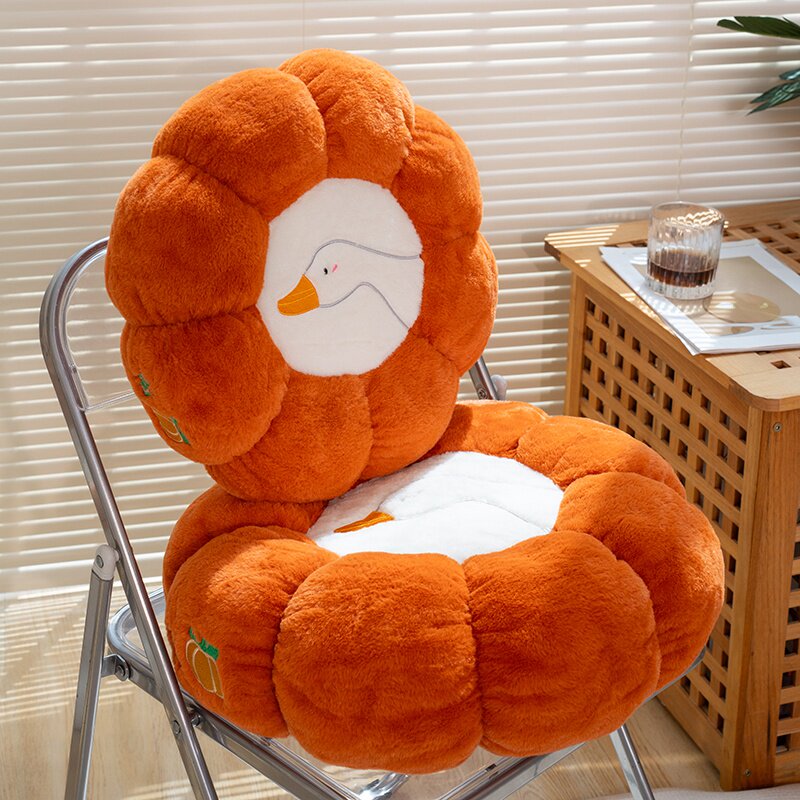 南瓜抱枕坐垫两用客厅飘窗装饰摆件沙发靠背垫地上椅子久坐加厚冬