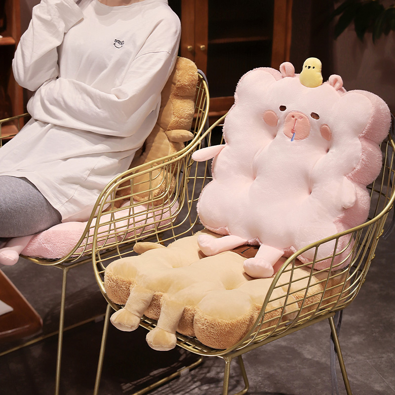 卡皮巴拉水豚坐垫办公室久坐屁垫沙发垫学生教室宿舍座椅板凳垫