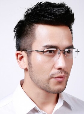 配眼镜金边近视镜超轻中年金丝边