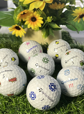 泰勒梅限量款Taylormade TP5PIX高尔夫球绿色推杆轮胎球足球款