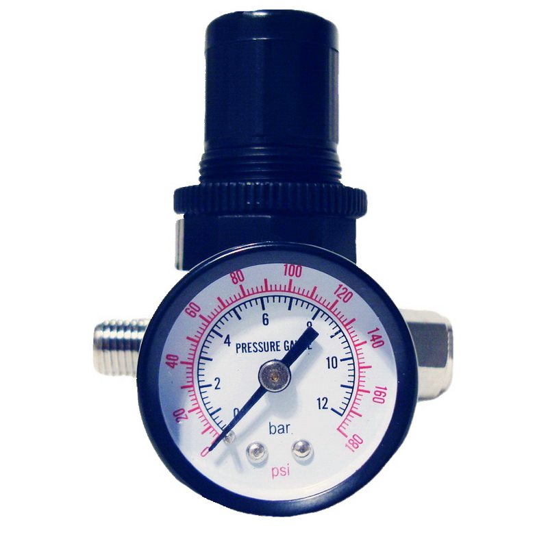 气压调节表 指针式表线性调节压力表0-12公斤降压表 日式快接压力
