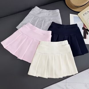中大童半身裙宝宝儿童春季新款短裙百褶裙中大通学生学院风女童潮