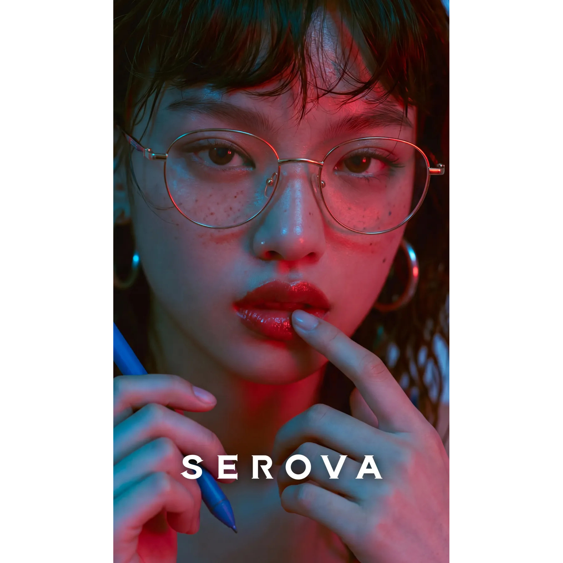 SEROVA施洛华SC901半钛眼镜框金色圆框金属钛眼镜架眼睛框大小52