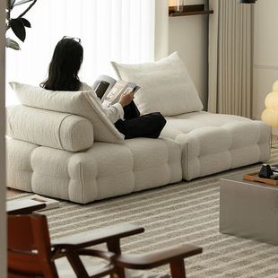 宜沃可全拆洗格莱姆豆腐方块自由组合模块双面布艺沙发客厅小户型