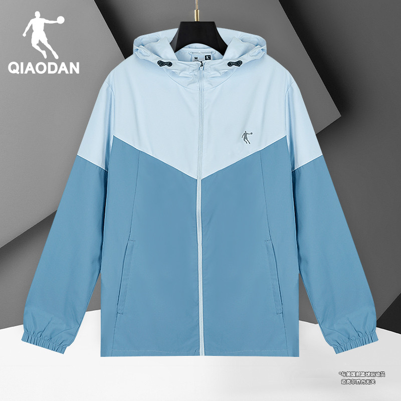 乔丹外套男连帽薄款开衫运动风衣