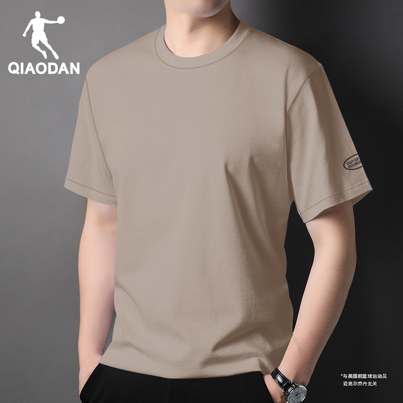 乔丹短袖T恤男装夏季新款宽松圆领上衣男士休闲运动服半袖文化衫