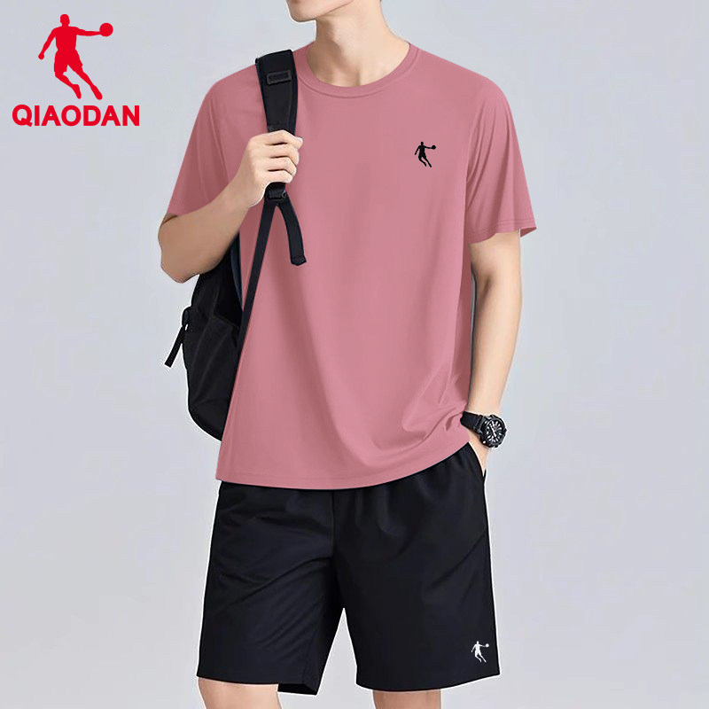 乔丹速干套装男款2026夏季新款跑步健身房体考休闲运动服短袖短裤