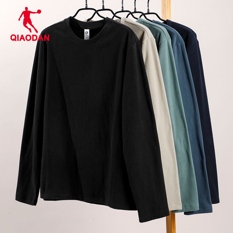 乔丹加绒卫衣男士春秋2026新款宽松圆领纯色长袖冬季保暖运动上衣,运动服/休闲服装,运动卫衣/套头衫,淘宝优惠券,粉丝福利购,淘宝优惠卷