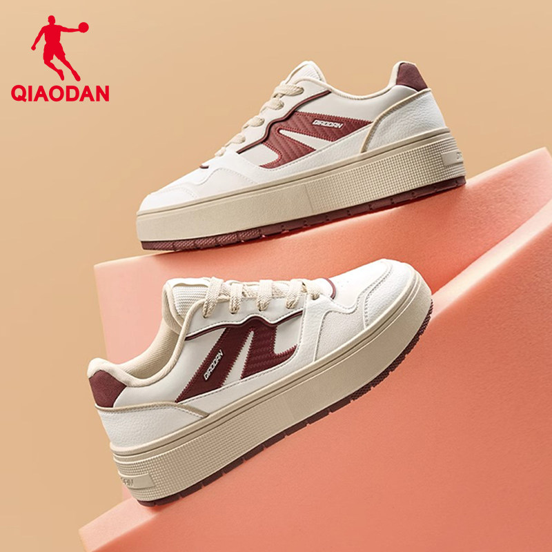 乔丹板鞋女鞋低帮厚底增高鞋子2025冬季新款小白鞋女士休闲运动鞋,运动鞋new,板鞋,淘宝优惠券,粉丝福利购,淘宝优惠卷