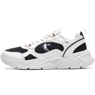 乔丹男鞋官方旗舰店青少年皮面防水运动鞋男款休闲鞋子正品跑步鞋