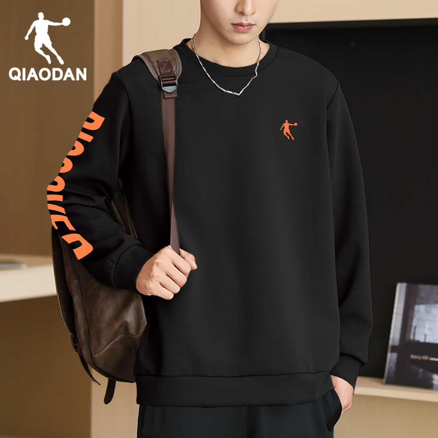 乔丹卫衣男款圆领套头衫运动上衣