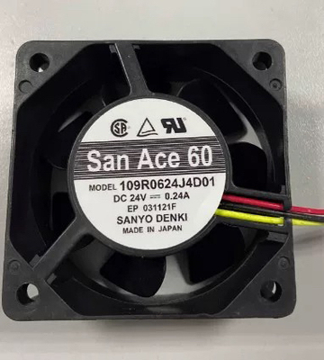 全新三洋SanAce 109R0624J4D01/D05 J401/J402 24V变频器散热风扇