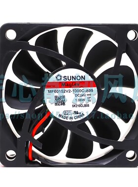 全新SUNON建准MF60152V1/2V2-1000C-A99 DC24V 2.02W静音散热风扇