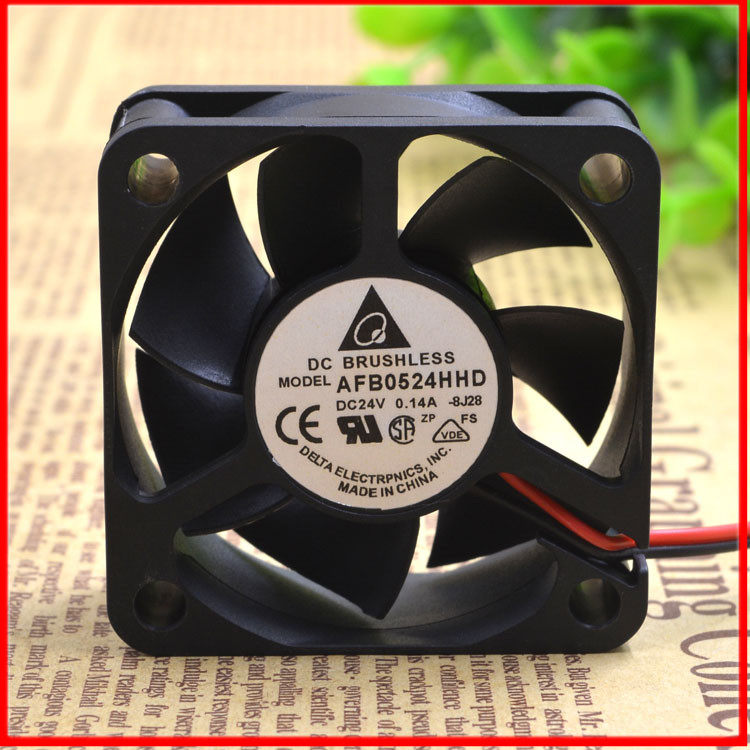 原装正品台达 AFB0524HHD/VHD AUB0524LD 5020 24V变频器散热风扇 - 实物图