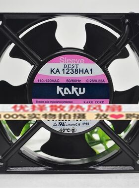 KAKU卡固KA1238HA1 BAT/SAT AC110V~120V UPS机柜电源散热扇12038