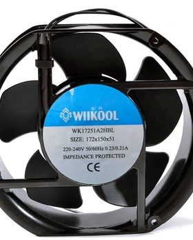 WK17251A2HBL柜机配电箱油烟排风扇15050轴流电焊机20060风机220V