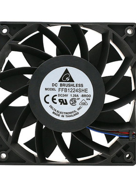 全新DELTA EFB1224SHE/HHE QFR/FFB1224EHE/VHE艾默生CT风扇DC24V