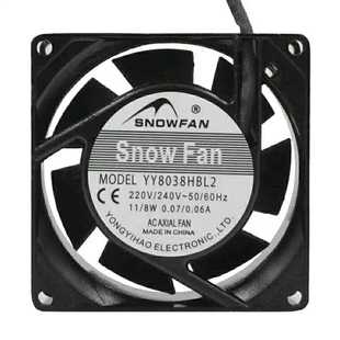 YY8038HBL2 全新SNOWFAN HSL2 AC220V 8025机柜散热12025风扇9225