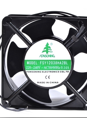 AC220V全新FONSONING FSY12038HA2BL/SL 12025电柜17251风扇20060