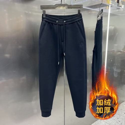秋冬季加绒男士休闲裤黑色百搭韩版束脚裤卫裤男潮牌潮流哈伦裤子