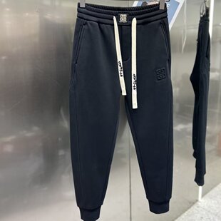 子加绒小脚哈伦裤 潮牌修身 百搭束脚运动休闲裤 男秋冬2025新款 卫裤