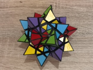 聚魔小屋3d打印刺猬五相交四面体刺球异形五魔方益智力玩具魔方