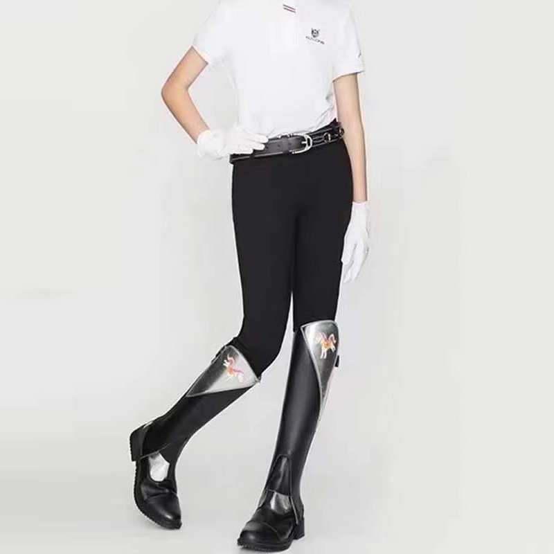 春秋马术裤儿童马术马裤舒适透气修身骑马裤女服装男八尺龙马具