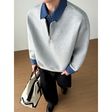 模特图~抖音重磅假两件春季卫衣YJ6005/P88，男装卫衣，电商B331