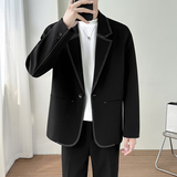 模特图~2026春季明显设计休闲西装外套K8814/P98，男装西服套装，电商B331