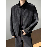 模特图~2026春季薄款扎染软皮红内里夹克外套YJ6015/P108，男装夹克，电商B331