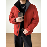 模特图~新标90白鸭绒冬季冲锋衣立领拼色羽绒服E100/P268，男装夹克，电商B331