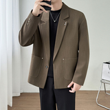 模特图~春季重磅一粒扣设计休闲西装外套 K8815/P98,男装西服套装,电商B331, 模特图~春季重磅一粒扣设计休闲西装外套 K8815/P98,男装西服套装,电商B331,