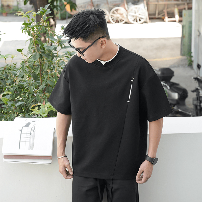 网图慎用~22号穿搭同款夏季果冻棉假两件撞色短袖T恤Q1053/P48，商品下架区商品下架区，电商B331