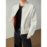 模特图~2026春季阔版简约棒球服夹克外套YJ6018/P98，男装夹克，电商B331