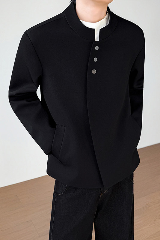 模特图~春季立领垫肩休闲西装外套YJ6008/P108,男装西服套装,电商B331